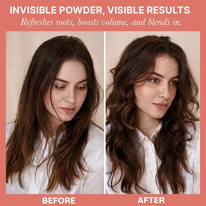 Beauty by Earth Dry Shampoo Powder Spray for Women & Men, Non Aerosol Volumizing & Clarifying Powder, USA Made with Clean Ingredients & Biotin for Light and Dark Hair - Travel Size Friendly