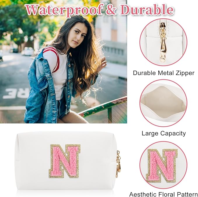 Personalized initial letter patch makeup