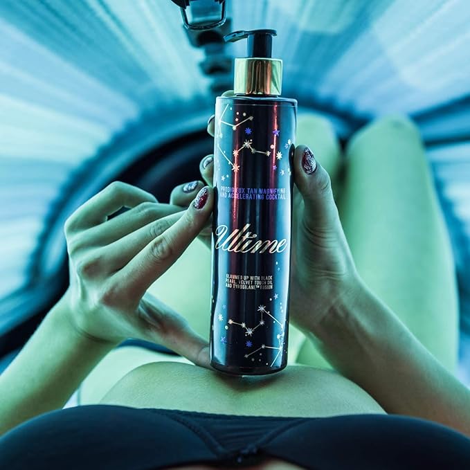 Onyx Ultime Luxury Triple Dark Tanning Lotion - Indoor Tanning Bed Lotion with Bronzer and Accelerator - Tan Enhancer for Dark Tan - Premium Moisturizing Body Tanning Lotion - Ultra-Light & Non Sticky