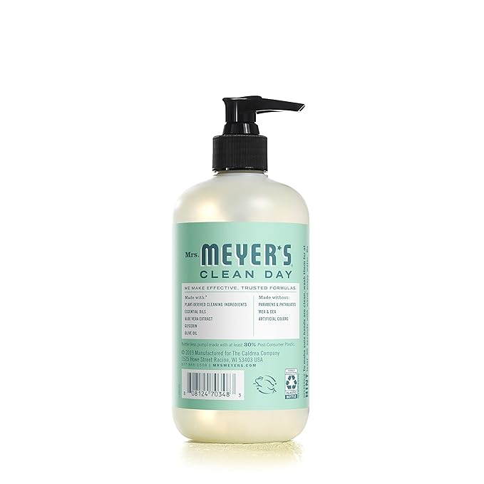 MRS. MEYER'S CLEAN DAY Liquid Hand Soap Mint (12.5 Fl Oz (Pack of 3))