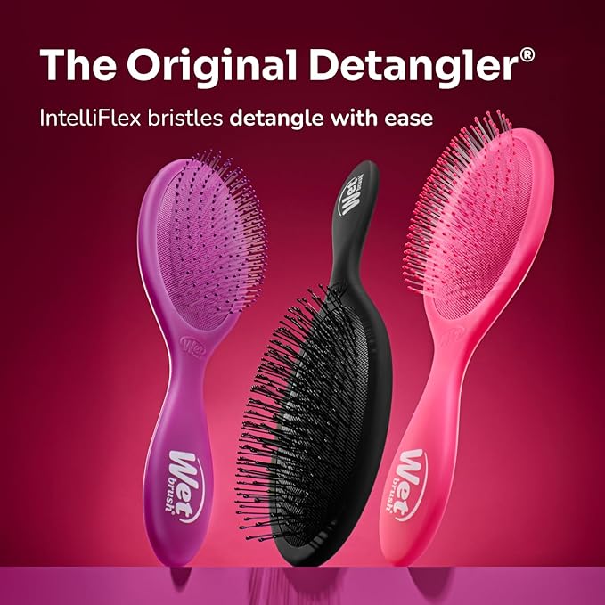 Wet Brush Original Detangler Hair Brush, Blue (Desert Afterglow), Ultra-Soft IntelliFlex Bristles, Detangling Bristles Glide Through Tangles (Wet Dry & Damaged Hair), Women & Men (2 Pack)