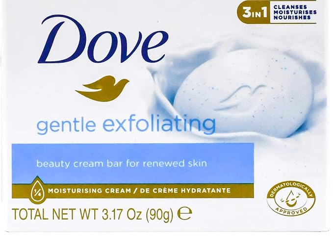 Dove, Beauty Bar Soap Variety Pack of 14, Go Fresh, Shea Butter, Coconut Milk, White, Pampering, Restoring, Exfoliating - 90g (7 Scents, 2 of Each)
