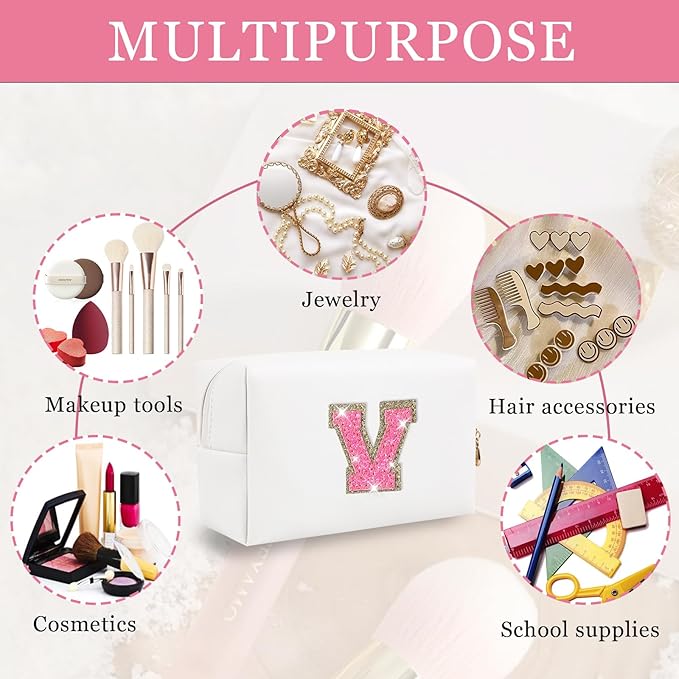 Personalized initial letter patch makeup