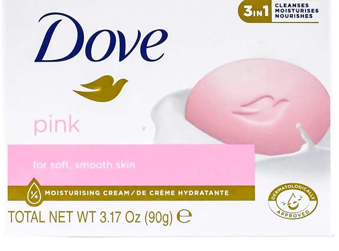 Dove, Beauty Bar Soap Variety Pack of 14, Go Fresh, Shea Butter, Coconut Milk, White, Pampering, Restoring, Exfoliating - 90g (7 Scents, 2 of Each)