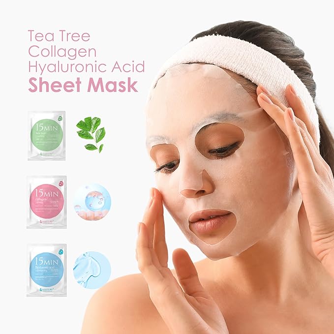 15 Min Pamper Me Kit by Naisture – Korean Spa Kit for Women with Hair Mask, Hand and Foot Masks, Eye Mask, and Face Masks
