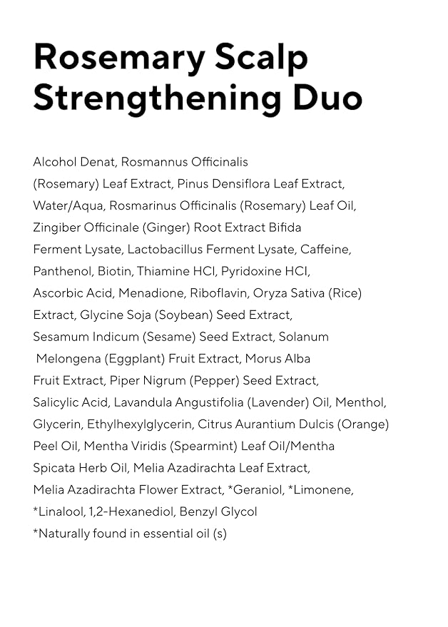 AROMATICA Rosemary Scalp Strengthening Enhancer Duo Set - Scalp Serum For Hair Growth & Itchy Scalp Treatment with Rosemary Oil | Dandruff Treatment And Oily Scalp Moisturizer, Mothers day gifts