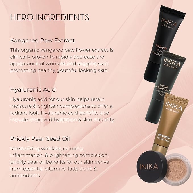 INIKA Organic Foundation Trial Set, Natural Mineral essentials Very Light