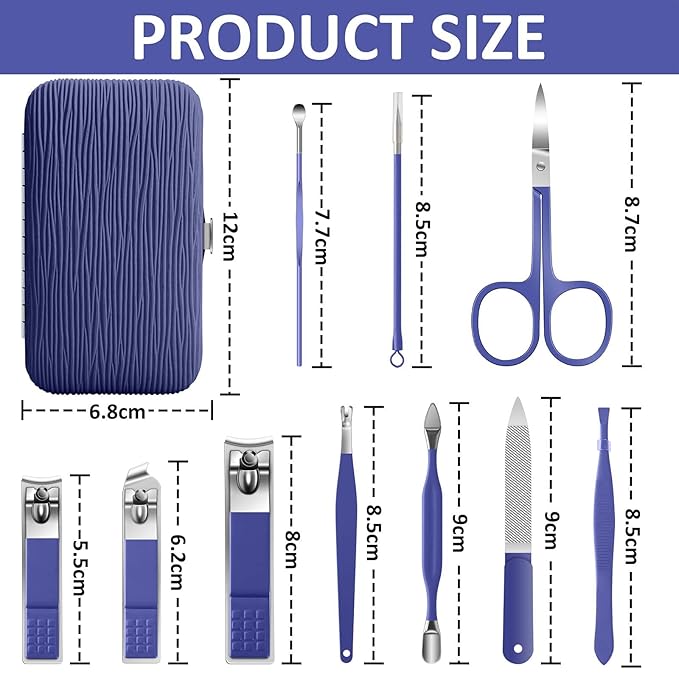 BLESWIN Manicure Set, 10 in