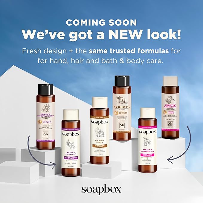 Soapbox Mane Tamer, Leave-In Conditioner Spray to Tame Frizz, Smooth Fly Aways, Hydrate, Add Shine & Detangle Dry, Damaged Hair, Paraben Free, Vegan (8oz)