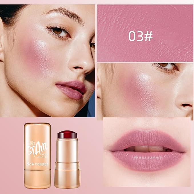 3pcs Jelly Blush Stick, Multi-purpose Lip and Cheek