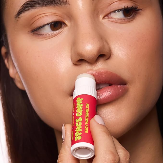 Space Camp Wellness Jumbo Lip Balm - Juicy Watermelon Organic Flavored Balm (2 Pack)