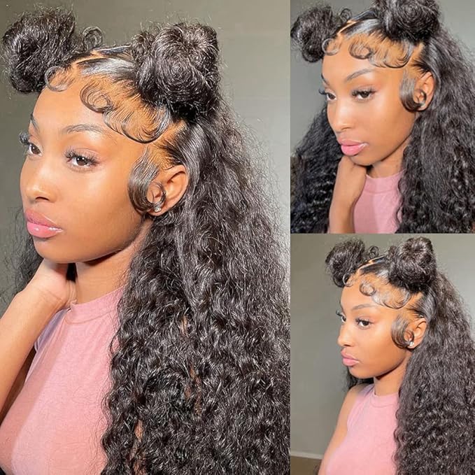 Swiss Lace HD Lace Hairline Real Human Virgin Hair 4Pcs Natural Color