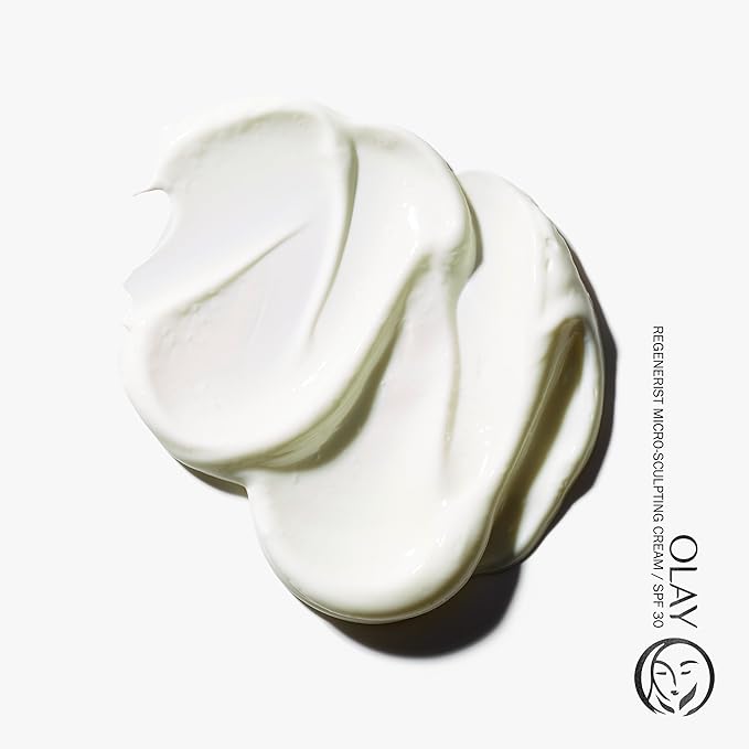 Face Moisturizer by Olay Regenerist Microsculpting Cream With SPF 30 Sunscreen and Vitamin E for Advanced Anti-Aging, 50ml