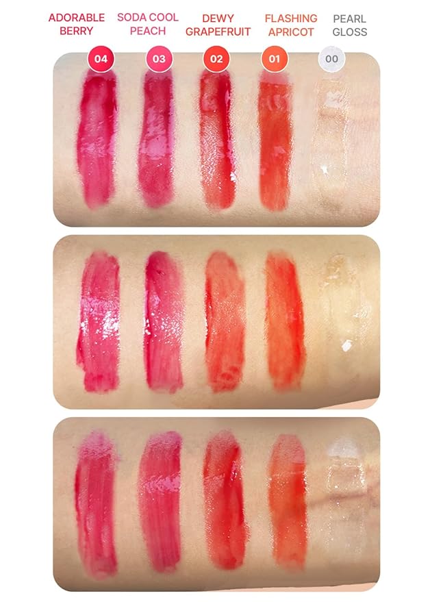 COLORGRAM Fruity Glass Tint 02 Dewy Grapefruit | Lip 11 Oz