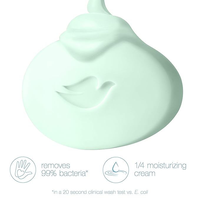 Dove Beauty Bar Soap Antibacterial Care 6 Count For Clean, Moisturized Skin, Removes Bacteria 3.75 oz