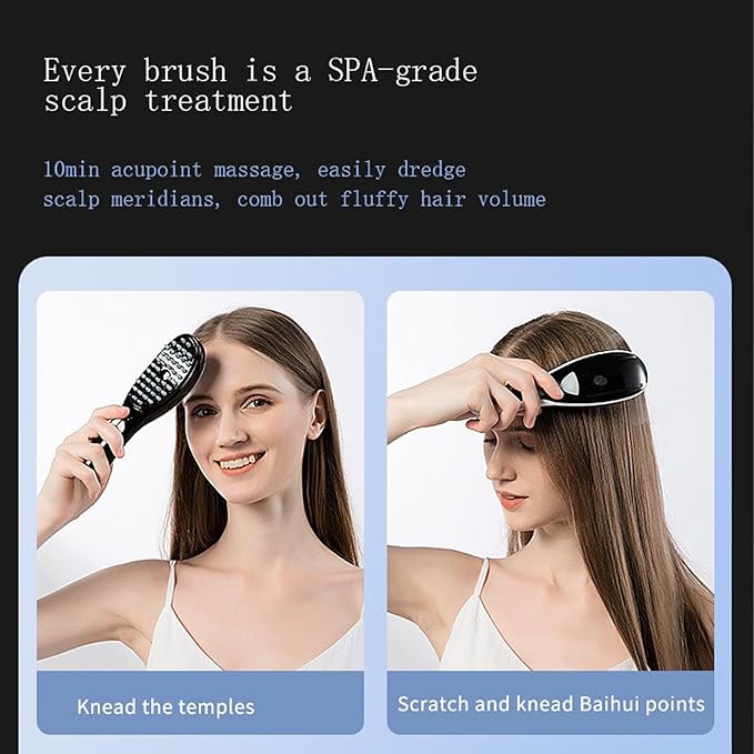 WINB Electric Scalp Massage Brush, Scalp Massager,Hair Massager Comb with Soft Rubber