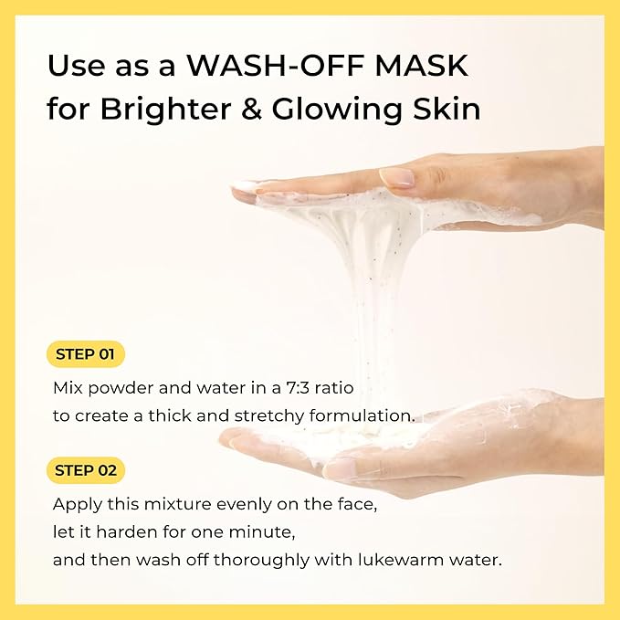Sulfur Mineral Cleansing Powder, Exfoliating Facial Wash with Enzymes and PHA for pores and blackheads, Even Skin Tone, Radiant, Sensitive, Acne-Prone Skin, Korean Skincare(1.76 oz. 50g)