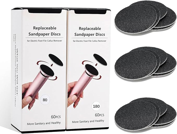 120pcs foot file sandpaper discs