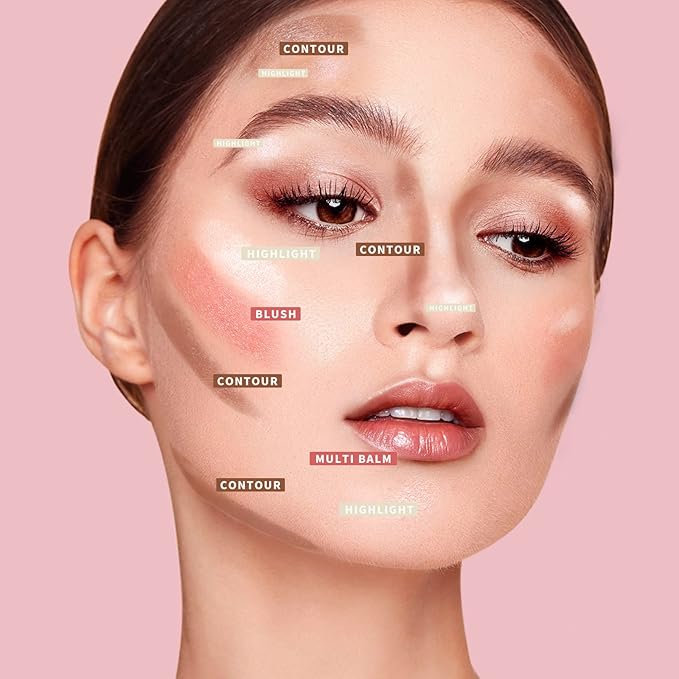KIMUSE Multi Stick Trio Face Makeup, Cream Blush All Skin