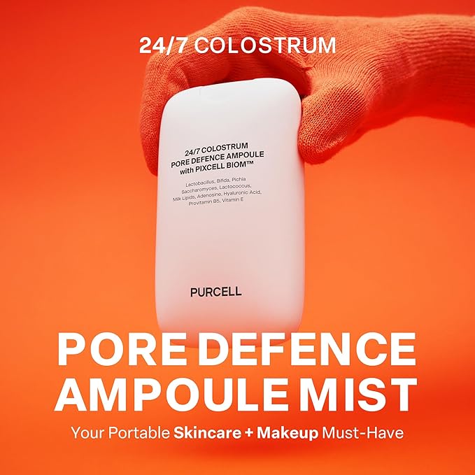 24/7 Colostrum Ampoule Mist - Glass skin with Long Hydration, Poreless Smooth Skin, Before & After Makeup, Hyaluronic Acid and Vitamin, For All Skin types, 1.85 fl oz