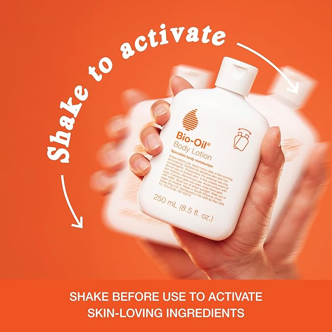 Bio-Oil Moisturizing Body Lotion for Dry Skin, Ultra-Lightweight High-Oil Hydration, with Jojoba Oil, Rosehip Oil, Shea Oil, and Hyaluronic Acid, 8.5 oz