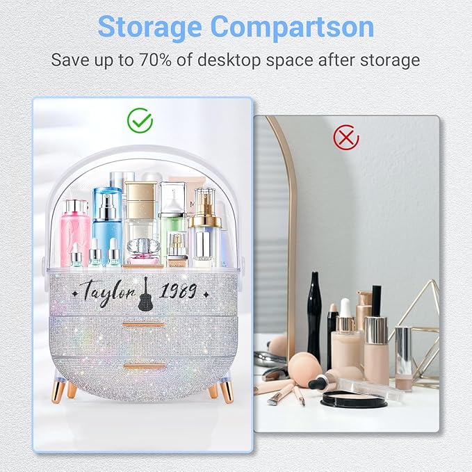 Teen girls gift makeup organizer,skincare