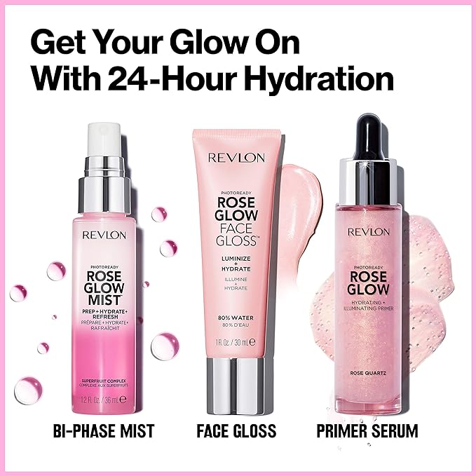 Revlon Face Primer, PhotoReady Face Gloss Rose Glow, 1 Fl Oz