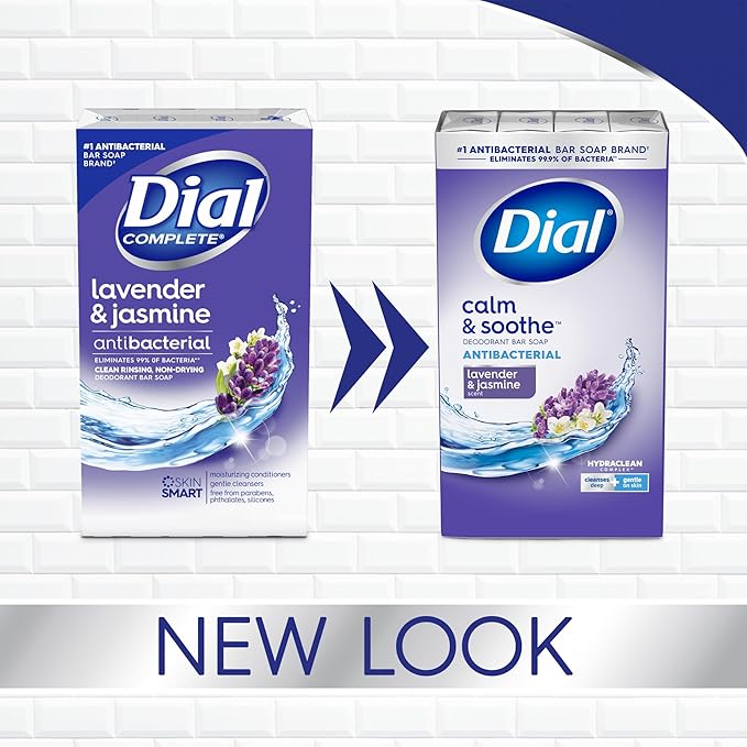 Dial Antibacterial Bar Soap, Mountain Fresh, 32 Bars, 8 Count (Pack of 4)