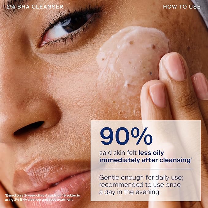 Skinfix Acne+ BHA Cleanser: Multi-Level Pore Resurfacing, Deep Pore & Acne-Fighting Cleanser Helps Reduce Blemish Size, Redness & Excess Oil, 5 Fl Oz
