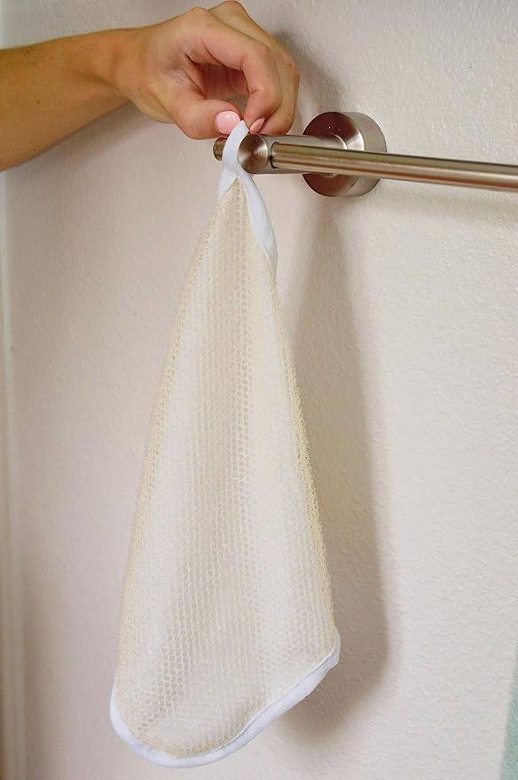 Paradiso Soft-Weave Wash Cloths, Cleansing and Exfoliating, White, Pack of 10