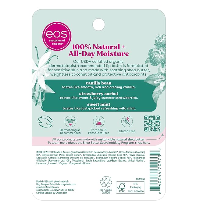 eos 100% Natural & Organic Lip