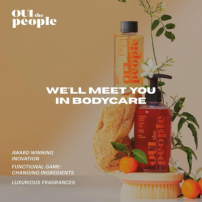 OUI the People FEATHERWEIGHT Hydrating Body Gloss, Orange Blossom Scent, Skin Barrier Boosting Serum Oil for Deep Hydration, Softens, Firms, and Enhances Skin Health, Shimmer Body Oil, 3.3 oz
