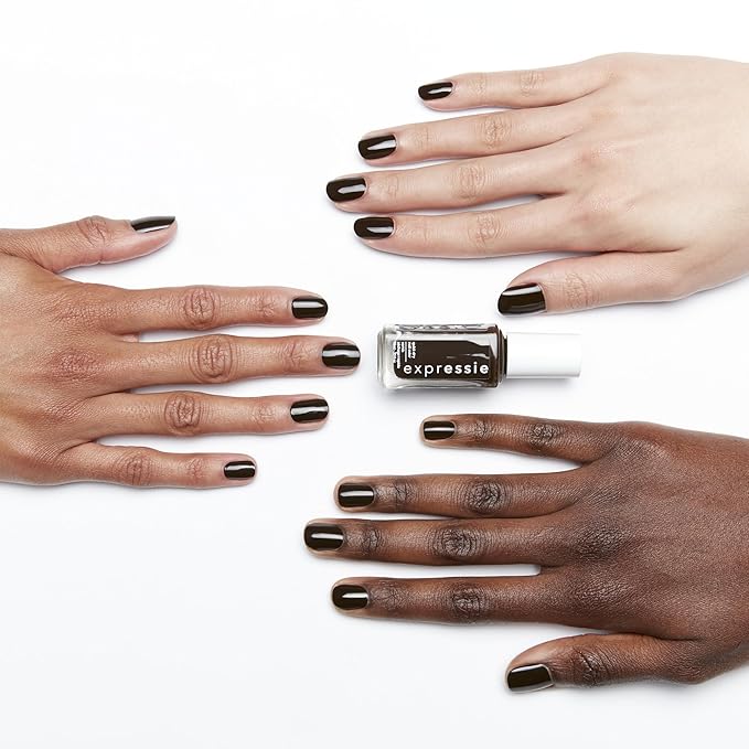 Essie expressie, Quick-Dry Nail Polish, 8-Free Vegan, Dark Vegan,