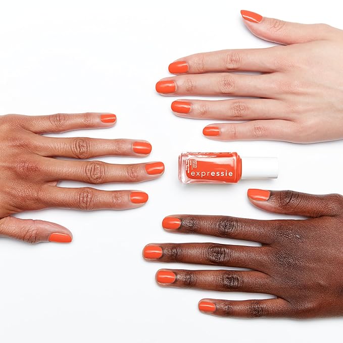 essie Expressie Nail Polish, Quick Dry Orange Nail Orange