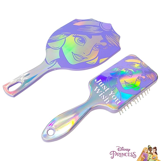 LUV HER Disney Princesses Spa Set for Girls Age 3+ - Includes Paddle Hair Brush and Hand Mirror featuring Jasmin - Imaginative Play and Self-Care - Develops Creativity and Fine Motor Skills