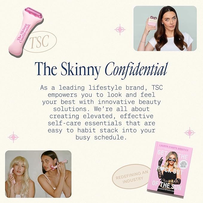 The Skinny Confidential Brow Peptide Serum for Eyebrow & Eyelash Growth - Lengthen, Strengthen & Thicken Brows & Lashes for Fuller, Thicker & Healthier Results - Lightweight, Non-Greasy Formula