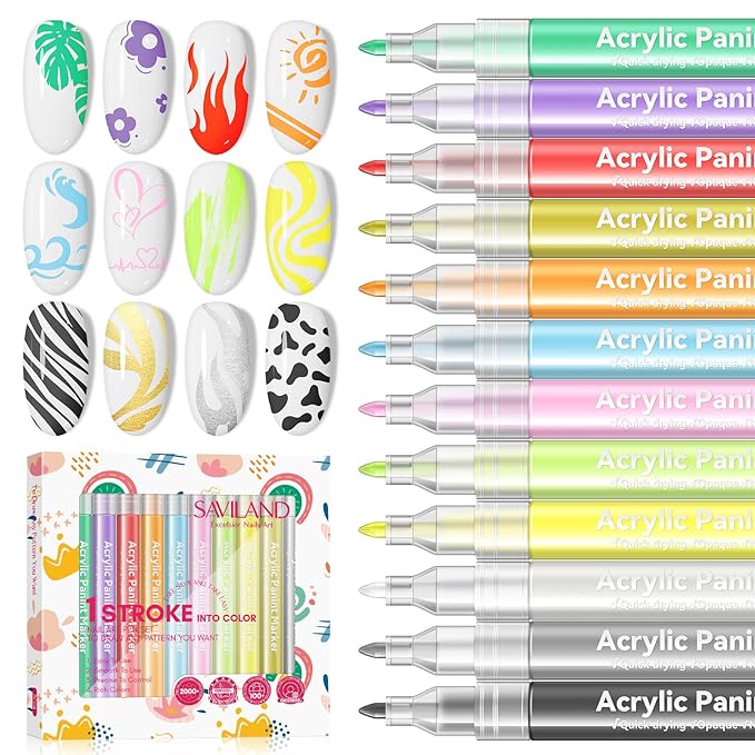 Saviland 12 colors nail art