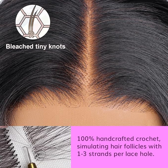 IDN BEAUTY SKINLIKE REAL HD 5x5 Lace Closure Human Hair Straight 20 Inch Bleached Single Knots Ultra-thin HD Lace Closure Virgin Human Hair 0.1 mm Pre Plucked Hairline