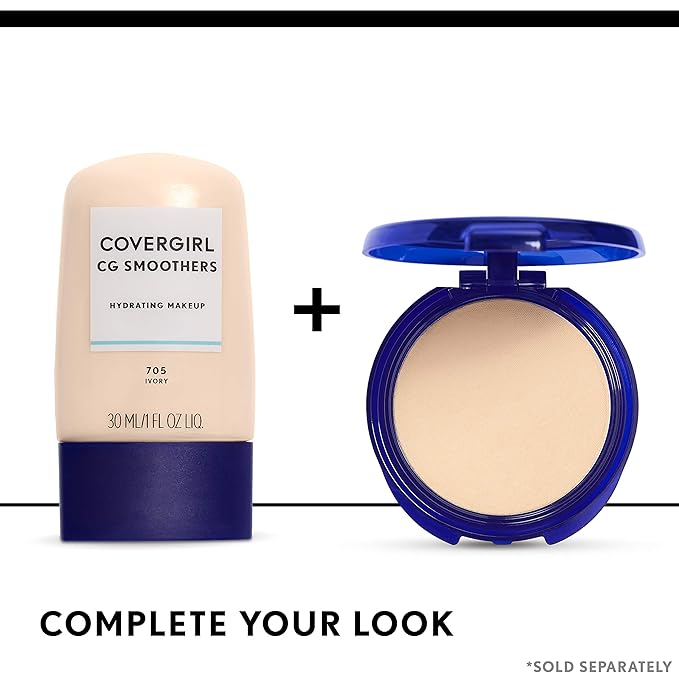 COVERGIRL Smoothers Pressed Powder, Translucent Tawny, .32 Ounce, may vary)