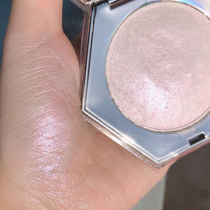 Pink Face Glitter Makeup,Highlight Makeup Contour Powder,Diamond Shimmer (Mermaid Pink)