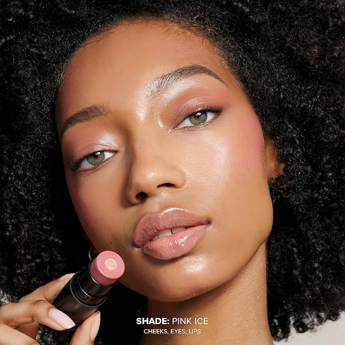Nudies Matte + Glow Core All Over Face Blush Color - Pink Ice