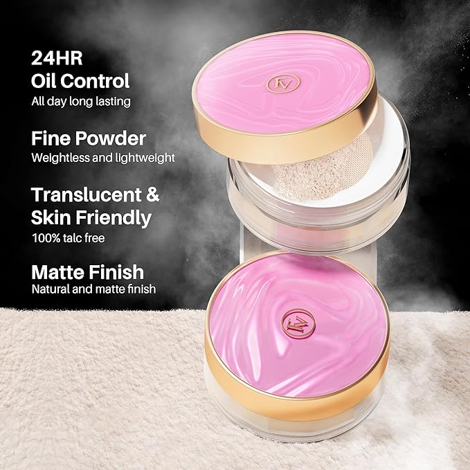 FV Translucent Loose Face Powder, Long Lasting & 0.35oz