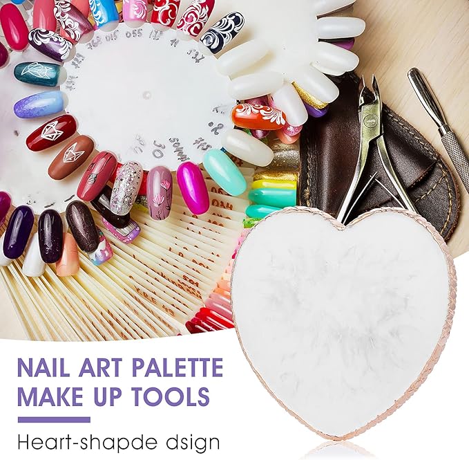 Resin Nail Art Palette Nail Mixing Palette Polish