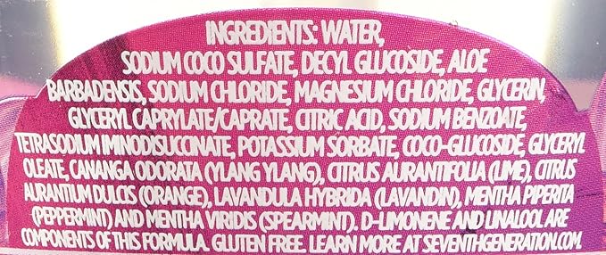Seventh Generation Hand Wash, Lavender Flower and Mint, 12 Ounce (Pack of 6)