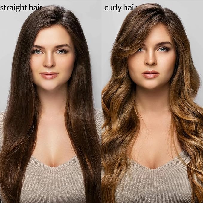 K&K Ceramic Tourmaline Ionic 1.25 Inch Heated Curling Brush - Volumizing Hot Brush for Root Volume, Loose Curls and Styling