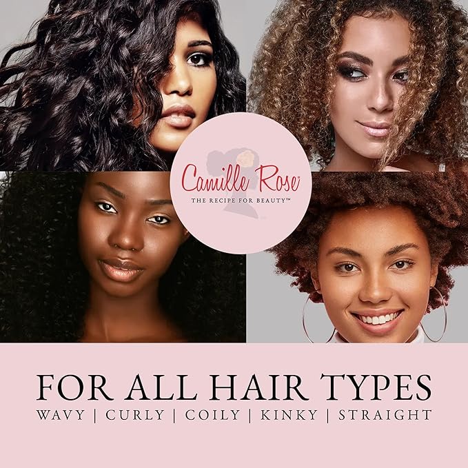 Camille Rose Curl Love Moisture Milk Leave-In Conditioner, with Rice Milk and Macadamia Oil to Soften, Smooth and Detangle Curly Hair, 8 oz
