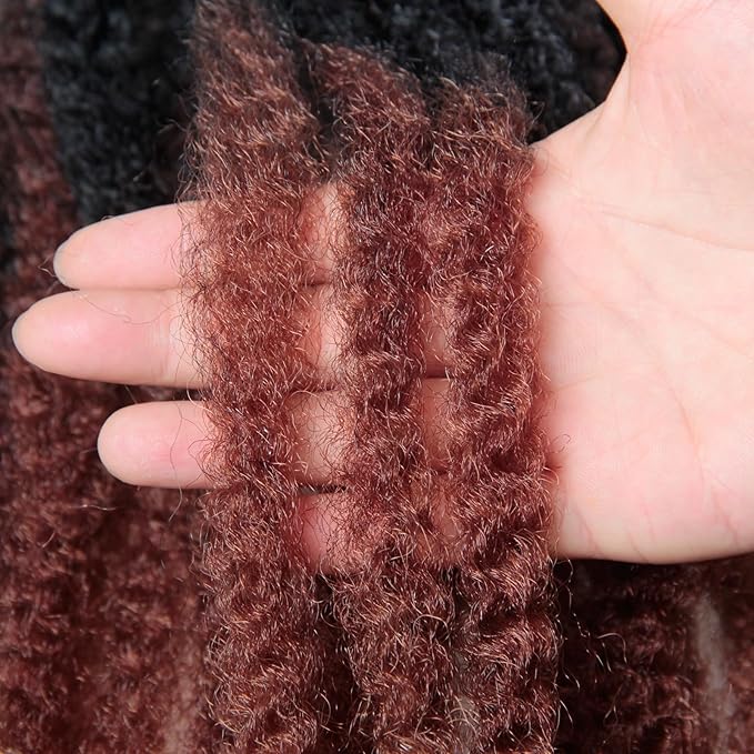 Marley Twist Braiding Hair 24 Inch 8 Packs โ Long-Lasting Marley Hair, Fluffy&Tangle-Free Cuban Twist Hair for Braiding, Natural Look Synthetic Spring Afro Kinky Twist Hair Extensions (T1B/30/27)