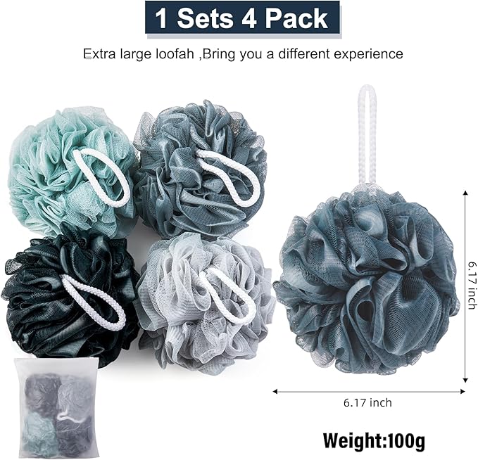 Loofah sponge xxl-100g 4 pack,