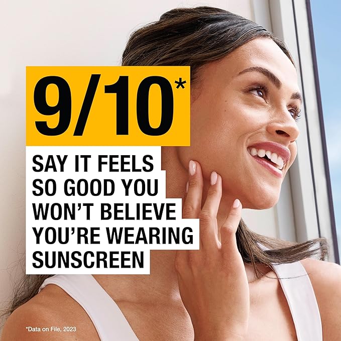 Neutrogena Invisible Daily Defense Face Sunscreen + Hydrating Serum with Broad Spectrum SPF 60 & Antioxidants to Help Skin Glow, Oil-Free, Fragrance Free, 1.7 fl. oz