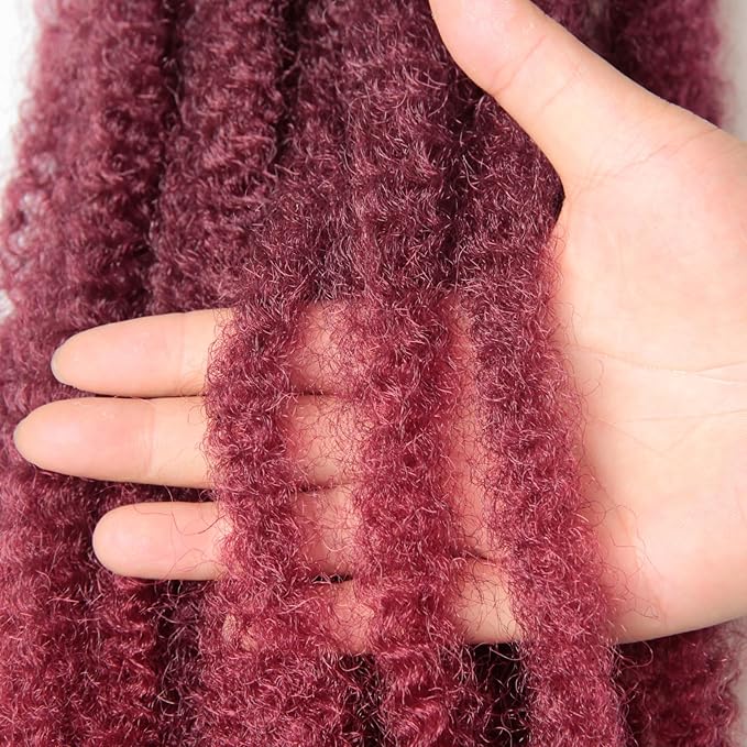 Marley Twist Braiding Hair 24 Inch 8 Packs โ Long-Lasting Marley Hair, Fluffy&Tangle-Free Cuban Twist Hair for Braiding, Natural Look Synthetic Spring Afro Kinky Twist Hair Extensions (T1B/99J/530)